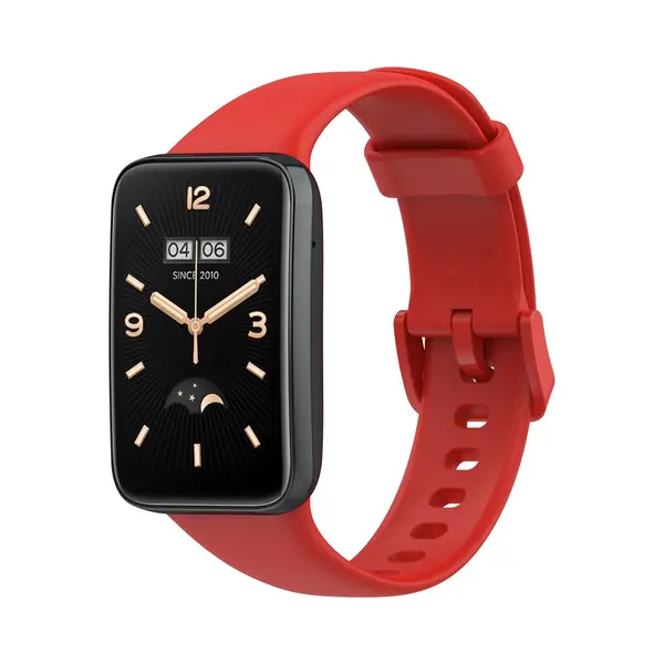 By Qubix Siliconen Sportbandje - Rood - Geschikt Voor Xiaomi Smart Band 7 Pro - Mi Band 7 Pro Bandje thumbnail