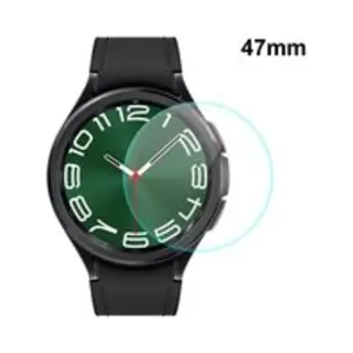 By Qubix Screen Protector Tempered Glass - Full Cover - Geschikt Voor De Samsung Galaxy Watch 6 Classic - 47mm