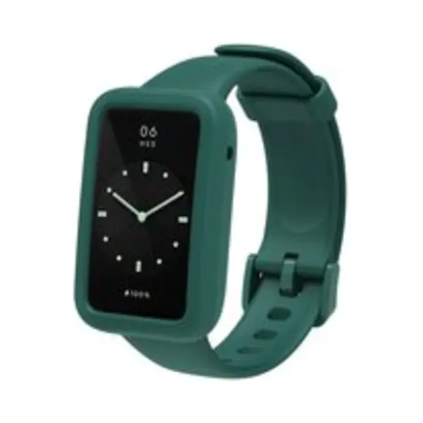By Qubix Siliconen Sportbandje Met Case - Groen - Geschikt Voor Xiaomi Smart Band 7 Pro - Mi Band 7 Pro Bandje thumbnail
