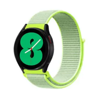 By Qubix Sport Loop Nylon Bandje - Geel - Geschikt Voor Xiaomi Mi Watch - Geschikt Voor Xiaomi Watch 2 - Geschikt Voor Xiaomi Watch S1 - S2 - S3 - S4