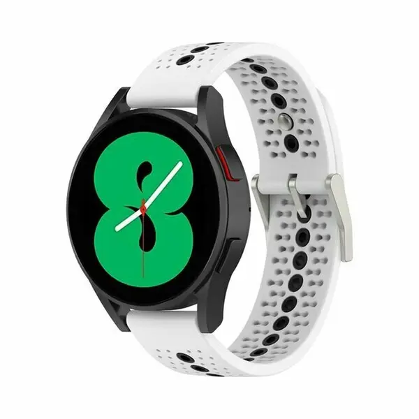 By Qubix Dot Pattern Bandje - Wit - Geschikt Voor Xiaomi Mi Watch - Geschikt Voor Xiaomi Watch 2 - Geschikt Voor Xiaomi Watch S1 - S2 - S3 - S4 thumbnail