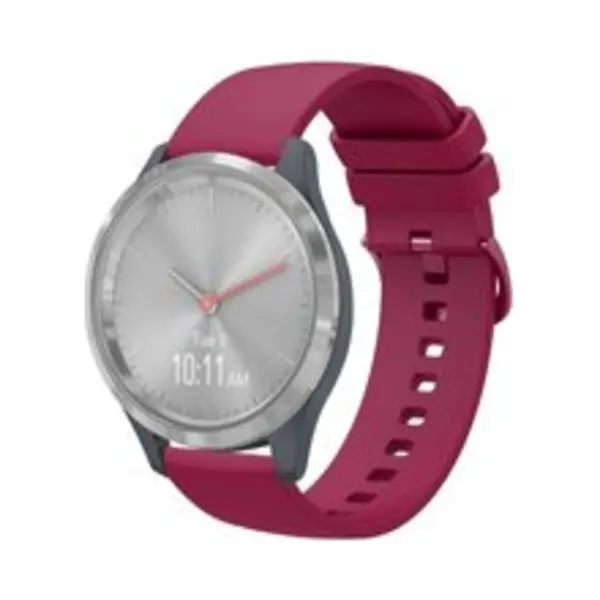 By Qubix Horlogebandje Geschikt Voor Huawei Watch Gt 4 - Gt 5 (41mm) & Gt 5 Pro (42mm) - Soft Siliconen Bandje - Wijnrood thumbnail