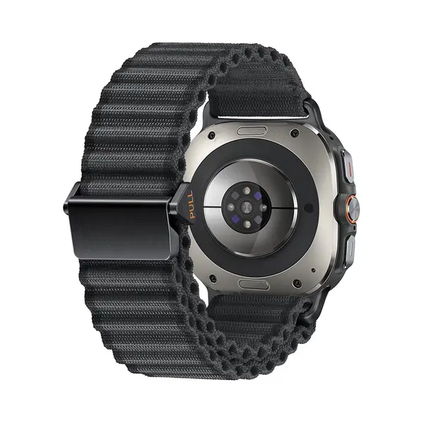By Qubix Trail Band - Zwart - Geschikt Voor Samsung Galaxy Watch Ultra / Ultra 2025 47mm thumbnail