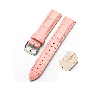 By Qubix Geschikt Voor Garmin Lily 2 - Crocodile Leren Bandje - Roze - Geschikt Voor Garmin Bandje