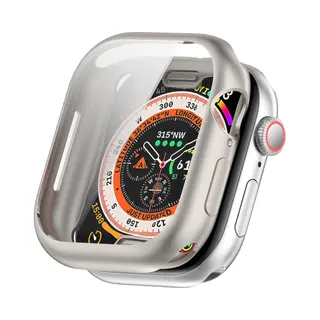 By Qubix Apple Watch Tpu Case - Sterrenlicht - Starlight - Geschikt Voor Apple Watch 42mm - Series 10 Hoesje - Screenprotector - Bescherming IWatch -