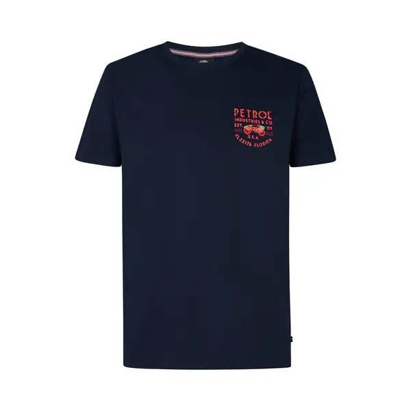 Petrol Industries Shirt 'Beachbay' Nachtblauw / Rood thumbnail