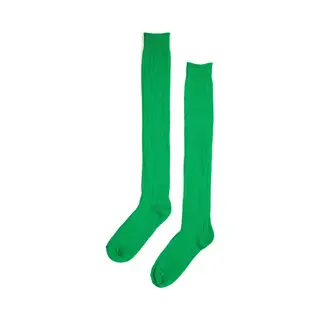 Kimu Sokken Gras Groen Gebreid - Maat 39 40 41 42 43 44 45 46 - Dames Heren Unisex - Gras Groene Lange Kniekousen Voetbalsokken Sportsokken Kniesokken