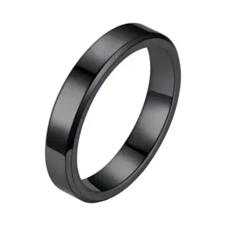 Lgt Jwls Lgt Jewels Smalle Stalen Ring Zwart 4mm-21mm