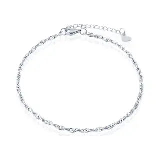Lgt Jwls Enkelband Singapore Zilver - 3mm