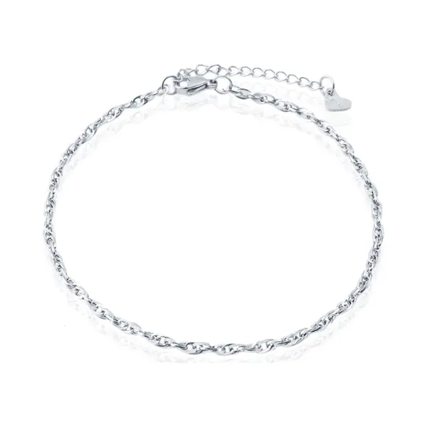 Lgt Jwls Enkelband Singapore Zilver - 3mm thumbnail