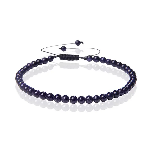 Memphis No.1 Armband - 4mm Blue Sandstone thumbnail