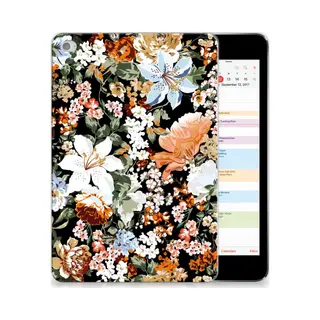B2Ctelecom Siliconen Hoesje Voor Apple IPad Mini 4 | Mini 5 (2019) Dark Flowers