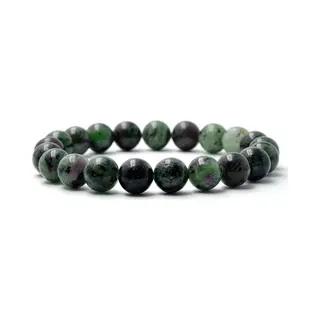 Bixorp Gems Zoisiet Edelstenen Armband - Gepolijste Edelsteen Kralenarmband