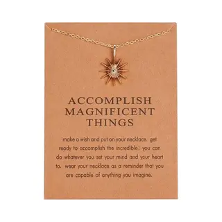 Bixorp Luck Geluksketting Met Ster Goudkleurig - Afscheidscadeau - Cadeau Voor Haar / Dames / Vriendin / Mama / Vrouwen - Ketting Met Sterretje Hanger