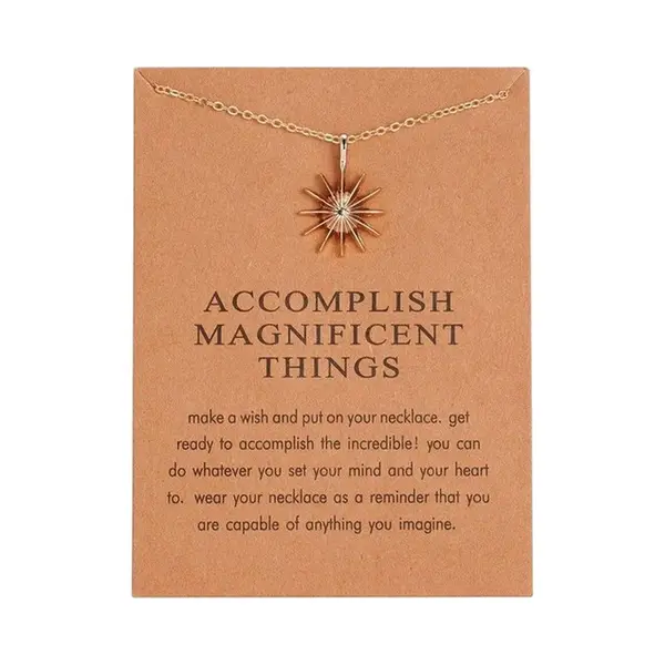 Bixorp Luck Geluksketting Met Ster Goudkleurig - Afscheidscadeau - Cadeau Voor Haar / Dames / Vriendin / Mama / Vrouwen - Ketting Met Sterretje Hanger thumbnail