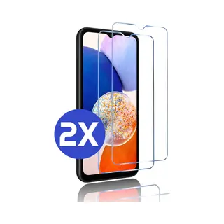 ArmorDrop Premium Screenprotector Samsung A14 - Bescherming Samsung A14 Screenprotector - Gehard Glas - 2 Stuks