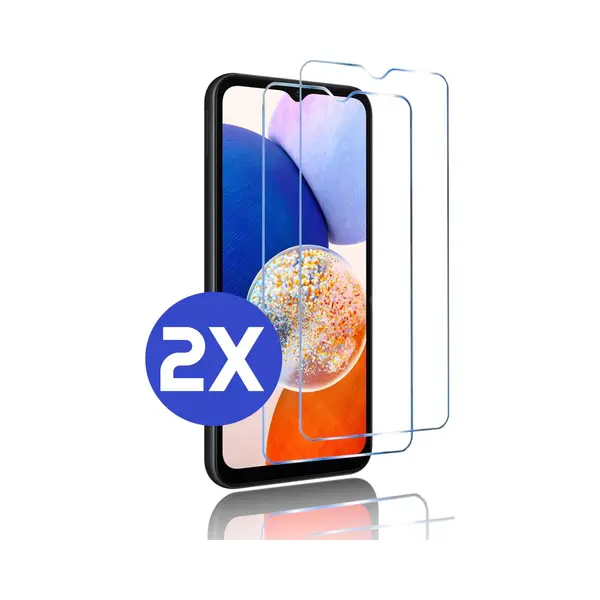 ArmorDrop Premium Screenprotector Samsung A14 - Bescherming Samsung A14 Screenprotector - Gehard Glas - 2 Stuks thumbnail