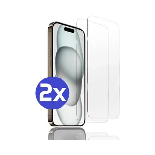 ArmorDrop Premium Screenprotector Geschikt Voor IPhone 15 - Gehard Glas - 2 Stuks