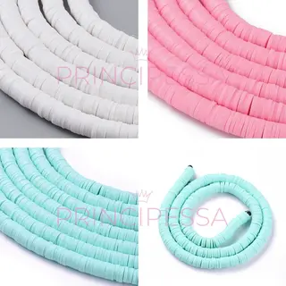 Katsuki Kralen – Wit, Roze En Turquoise – Unieke Mix Van Ongeveer 1.150 Kralen – Polymeer Klei – 6mm Kralen – Zelf Sieraden Maken Voor