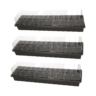 Synx Tools 3x Zaaikas Kweekbak Multi-Pack - Zaaikast - Zaaitray - Kweektray - Vensterbank - Moestuinbak - Moestuinen - Bodembewerkers - Zaai - Kweken