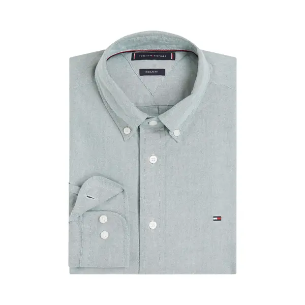 Tommy Hilfiger Overhemd Groen, Effen thumbnail