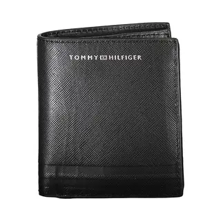 Tommy Hilfiger Herren Th Business Leder Trifold Geldbörsen, Schwarz, Einheitsgröße, Schwarz