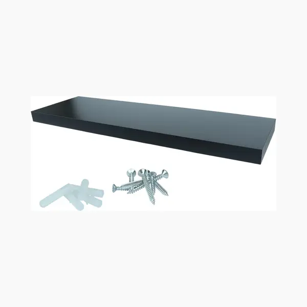 Wovar Zwevende Wandplank 60 X 24 Cm Zwart | Per Stuk thumbnail