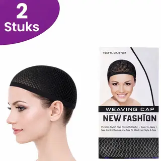 SassyGoods Wig Cap Haarnetje Pruik Haarnet Voor Dames Pruiken - 2 Stuks Zwart