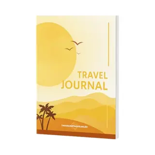Thousandtravelmiles Travel Journal Geel – Reisdagboek, Bullet Journal & Planner – A5 Notitieboek Met Weekplanner, Inpaklijsten & Wereldkaart