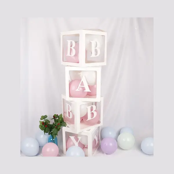 Joya Party® Babyshower Versiering Dozen | Gender Reveal Pakket | Geboorte Decoratie Jongen En Meisje | Incl. Blauwe En Roze Ballonnen thumbnail
