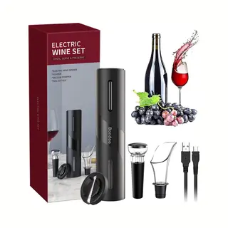 Bondoo Elektrische Kurkentrekker Oplaadbaar - Wijnset - Wijn Accessoires - Vaderdag Cadeau