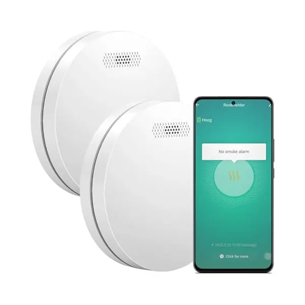 Aroha Smart Connect Rookmelder - 10 Jaar Batterij - Slimme Rookmelder WiFi - Smart Brandmelder Met App Tuya Smart & SmartLife - Multipack 2 Set thumbnail
