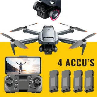 Killerbee Rc Killerbee X1 Se Sky Predator - Drone Camera - 4 Accu's - Dubbele Camera - Borstelloze Motoren - Obstakelontwijking - 52 Min Vliegtijd