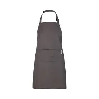 Chefs Fashion - Keukenschort Voor Dames En Heren - Unisex - Grijs Schort - 2 Zakken - Simpel Verstelbaar - 71 X 82 Cm