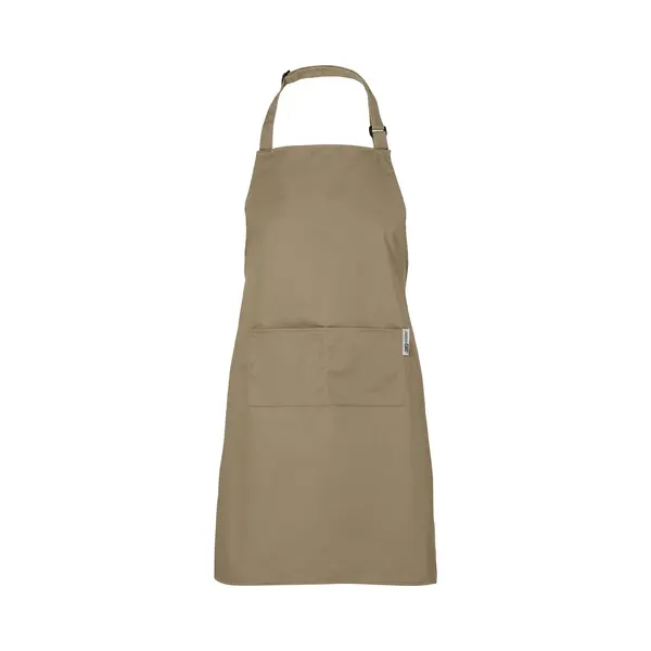 Chefs Fashion - Keukenschort Voor Dames En Heren - Unisex - Taupe Schort - 2 Zakken - Simpel Verstelbaar - In Meerdere Kleuren - 71 X 82 Cm thumbnail