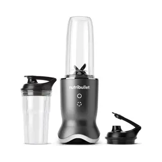 NutriBullet NB1206DGCC 0,9 l Blender voor op aanrecht 1200 W Metallic, Transparant
