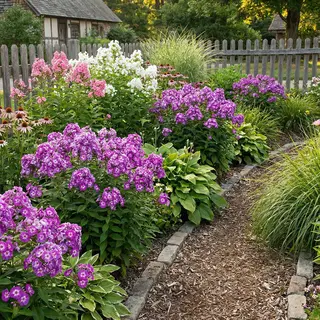 Bloomique - Set Van 6 - Phlox ‘Laura’ - Vlambloem - Winterhard - Vaste Plant - Paarsroze Bloeiend - 10-20 Cm Hoog- Pot 9 Cm