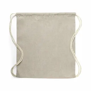 Rugzak Van Gerecycled Katoen - Rugtas - Gymtas - Trekkoord - Beige