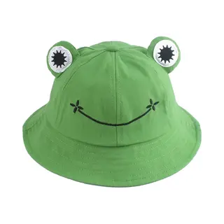 Vissershoedje Kikker - Bucket Hat - Hoed - Festival - Carnaval Oeteldonk - Katoen - Groen