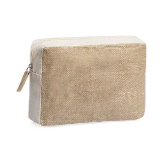 Toilettas - Make Up Tasje - Etui - Dames - Heren - Duurzaam - Jute - Katoen