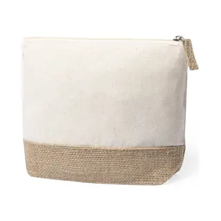 Toilettas - Make Up Tasje - Etui - Dames - Heren - Duurzaam - Katoen - Jute