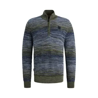 Pme Legend Half Zip Colormix Sweater Blau - Größe 3XL