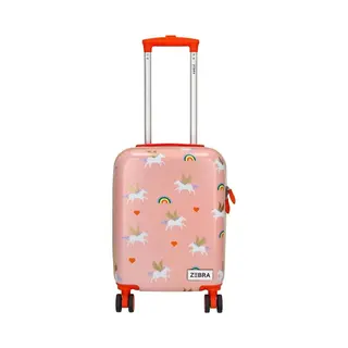 Zebra Trends - Kinderkoffer Trolley Für Jungs - Reisekoffer Mit Rollen - Hartschale Leicht Kabinenkoffer - Lustige Prints, Innenfach Mit Gummiband &