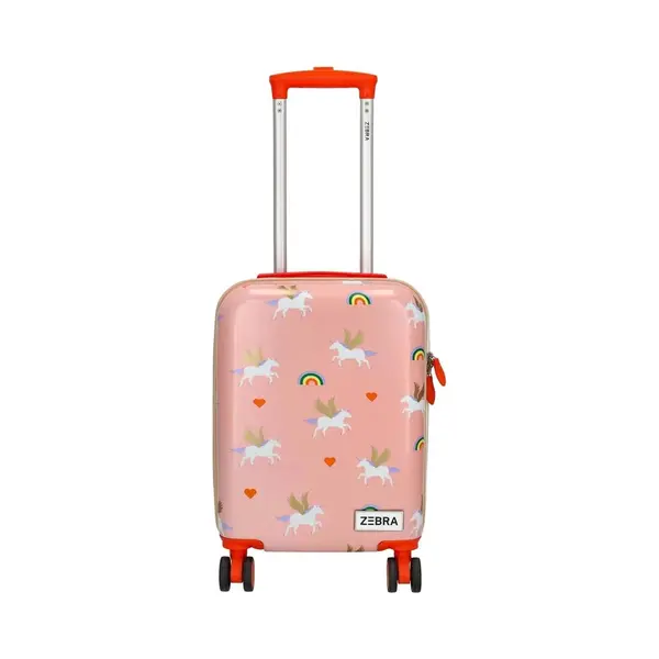 Zebra Trends - Kinderkoffer Trolley Für Jungs - Reisekoffer Mit Rollen - Hartschale Leicht Kabinenkoffer - Lustige Prints, Innenfach Mit Gummiband & thumbnail