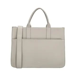 Charm London Princeton Hand & Schoudertas Laptoptas 15, 6 Inch - Dames Tas - Lichtgrijs