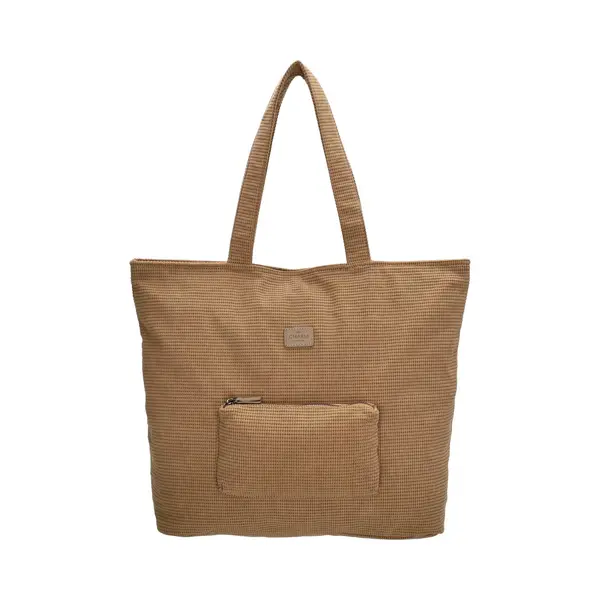 Charm London Valley Shopper - Schoudertas - Shoppingbag - Crossbody - Schouderband - Afneembaar - Verstelbaar - Wafelstructuur - Tote Bag - Dames Tas thumbnail
