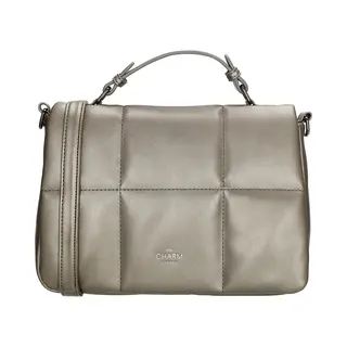 Charm London Manchester Schoudertas - Crossbody - Handtas - Schouderband - Dames Tas - Pewter