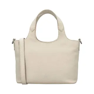 Charm London Washington Handtas - Schoudertas - Shopper - Schouderband - Leer - Leren Dames Tas - Crème
