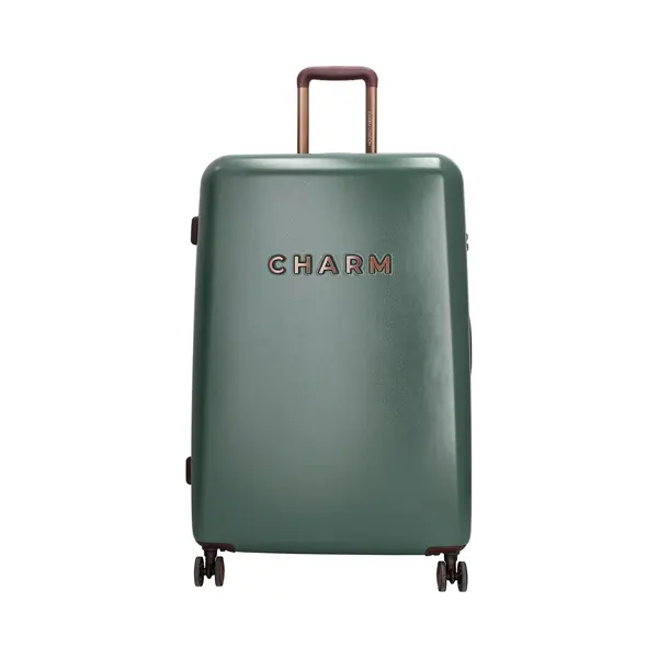Charm London Capetown Reiskoffer 76 X 51 X 28 Cm - Hardcase - 110 Liter - Veilig Tsa Slot - Lichtgewicht Koffer - Groot - Travel - Donkergroen thumbnail