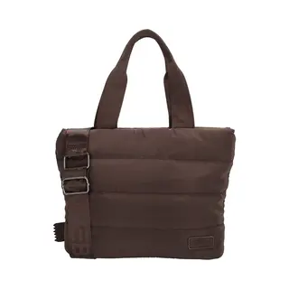 Zebra Trends Elske Handtas - Shopper - Schoudertas - Crossbodytas - Puffy - Gewatteerd - Dames Tas - Donkerbruin